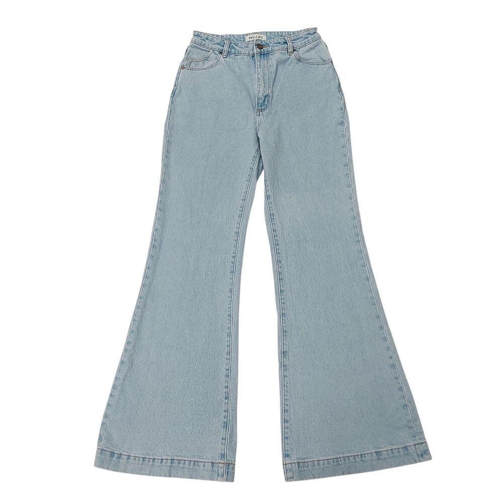 Rolla's Eastcoast Flare Jeans Womens 28x32 Blue High Rise Cotton Blend Retro